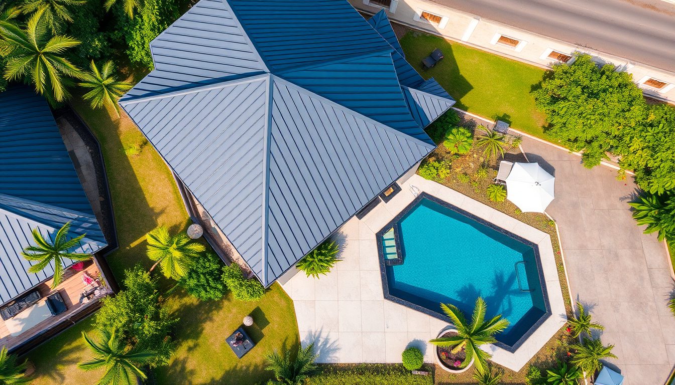 Home metal sheet roofing